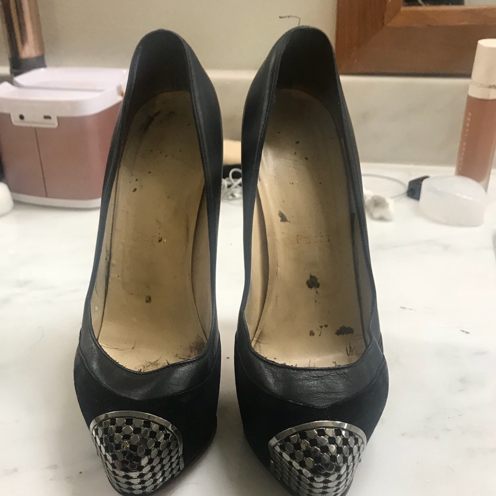 Christian Lou out in Black with steel toe